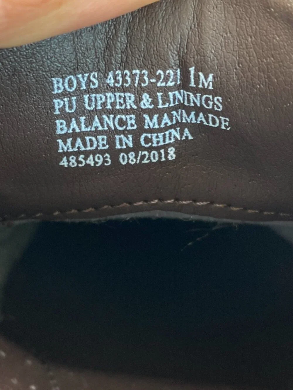 Stacy Adams Boys Brown Cognac Dress Shoes Wingtip Oxford Size 1M